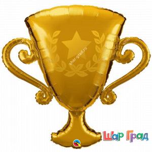 Фольгированный шар Кубок чемпиона золотой