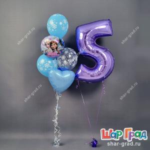 фонтан Холодное сердце с цифрой 5