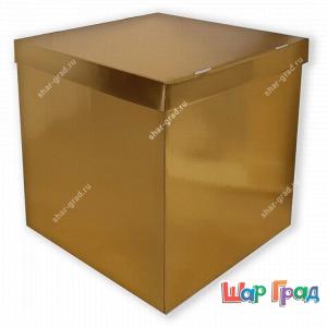 Коробка золотая 60x60x60 см 