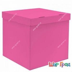 Коробка 60x60x60 см ярко-розовая