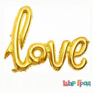 Фольгированная надпись Love