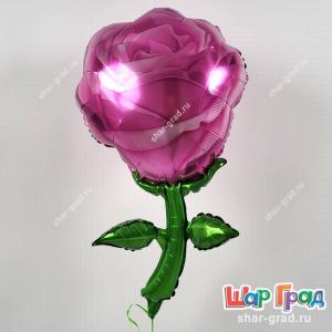 Фигура фольгированная Роза розовая