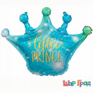 Фигура из фольги Корона голубая Little Prince