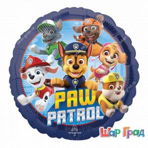 Круг фольгированный Paw Patrol