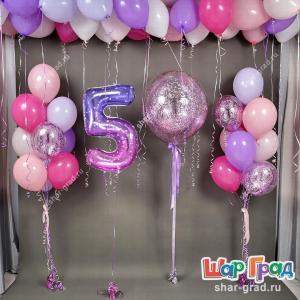 Композиция из шаров для девочки 5 лет